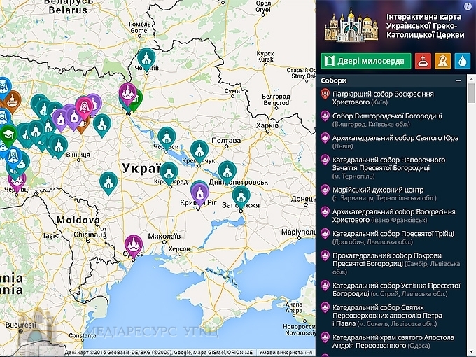 В УГКЦ розпочали створювати інтерактивну карту Церкви