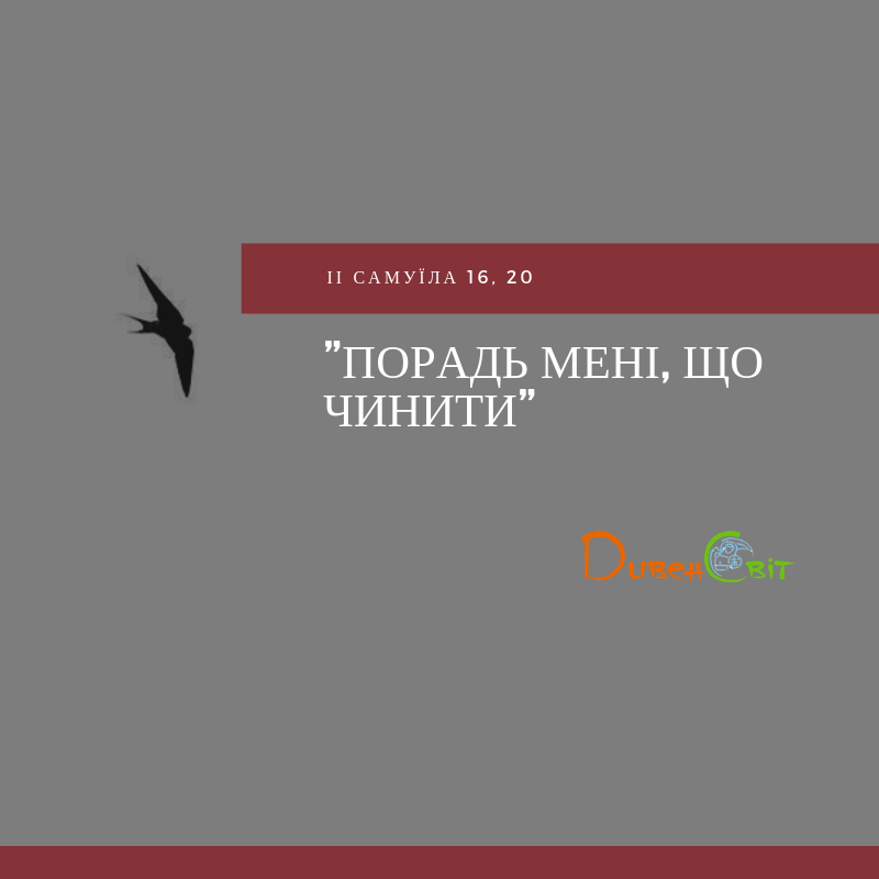Читаємо Святе Письмо разом. ІІ Самуїла 16