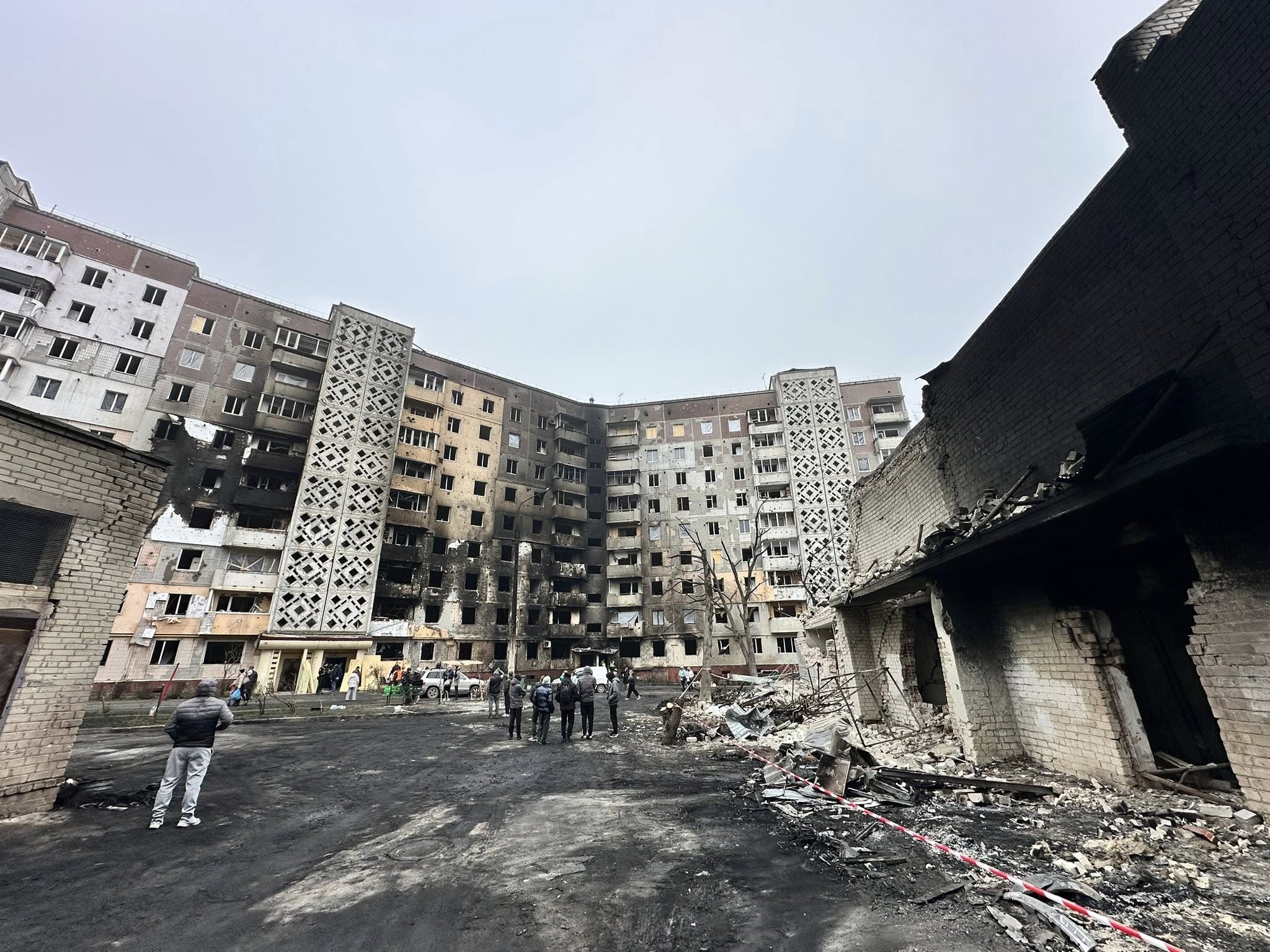 Допомога постраждалим від ракетного удару  Тернополі