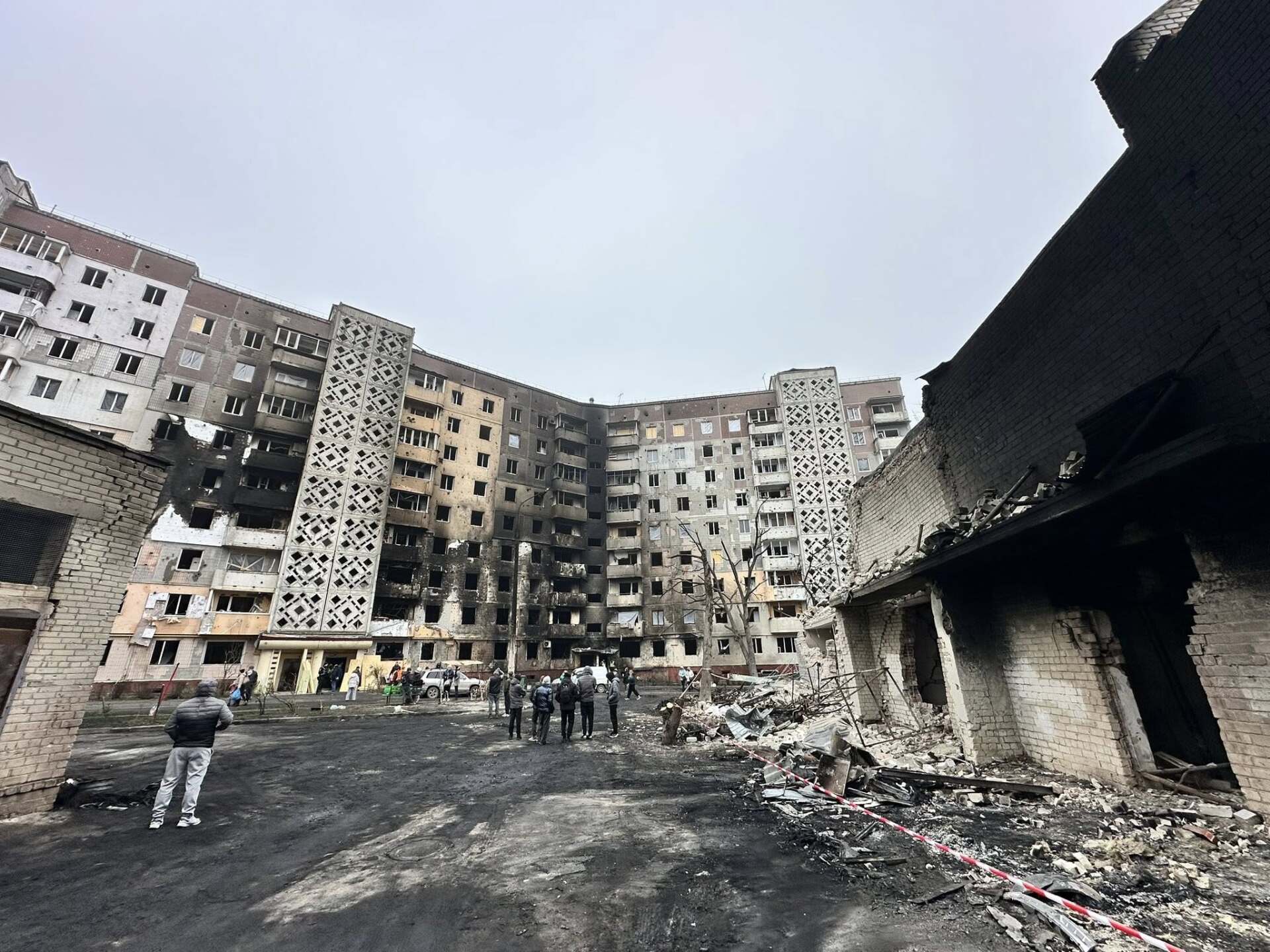 Допомога постраждалим від ракетного удару  Тернополі