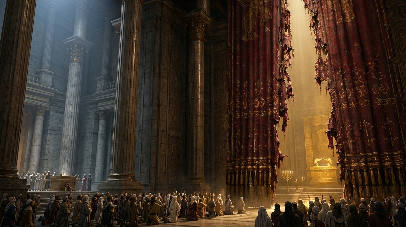 Що означає роздерта завіса храму?