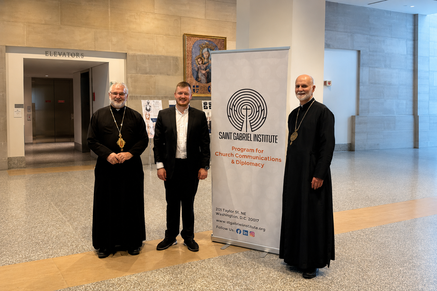 Bishop Bryan Bayda spoke at the graduation ceremony of St. Gabriel’s Institute in the United States