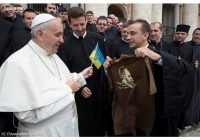 UKRAINIAN STUDENTS FROM THE PONTIFICAL UKRAINIAN COLLEGIUM MET WITH POPE FRANCIS 