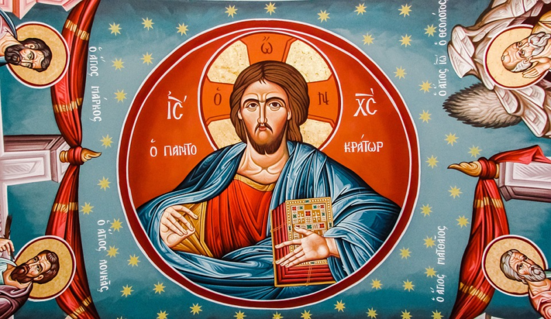 Христос Пантократор, розпис у православному храмі