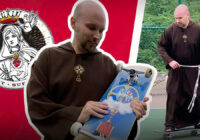 Священик-скейтбордист зі “святою графікою” на дошці